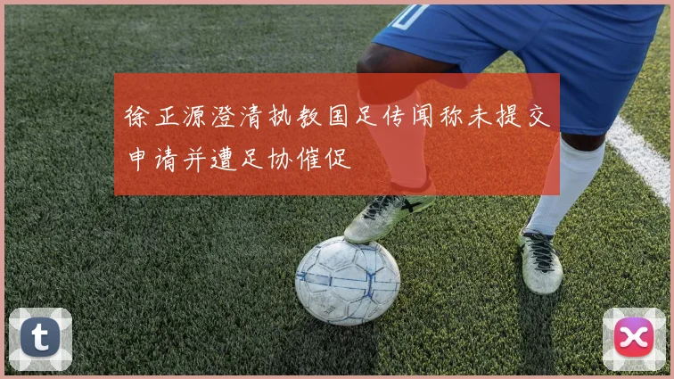 徐正源澄清执教国足传闻称未提交申请并遭足协催促