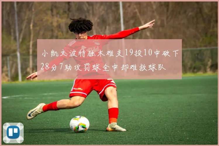 小凯文波特独木难支19投10中砍下28分7助攻罚球全中却难救球队